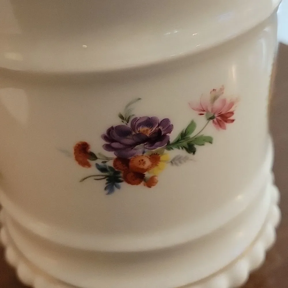 BAREUTHER WALDSASSEN Vintage Limited Edition Floral Porcelain Canister
